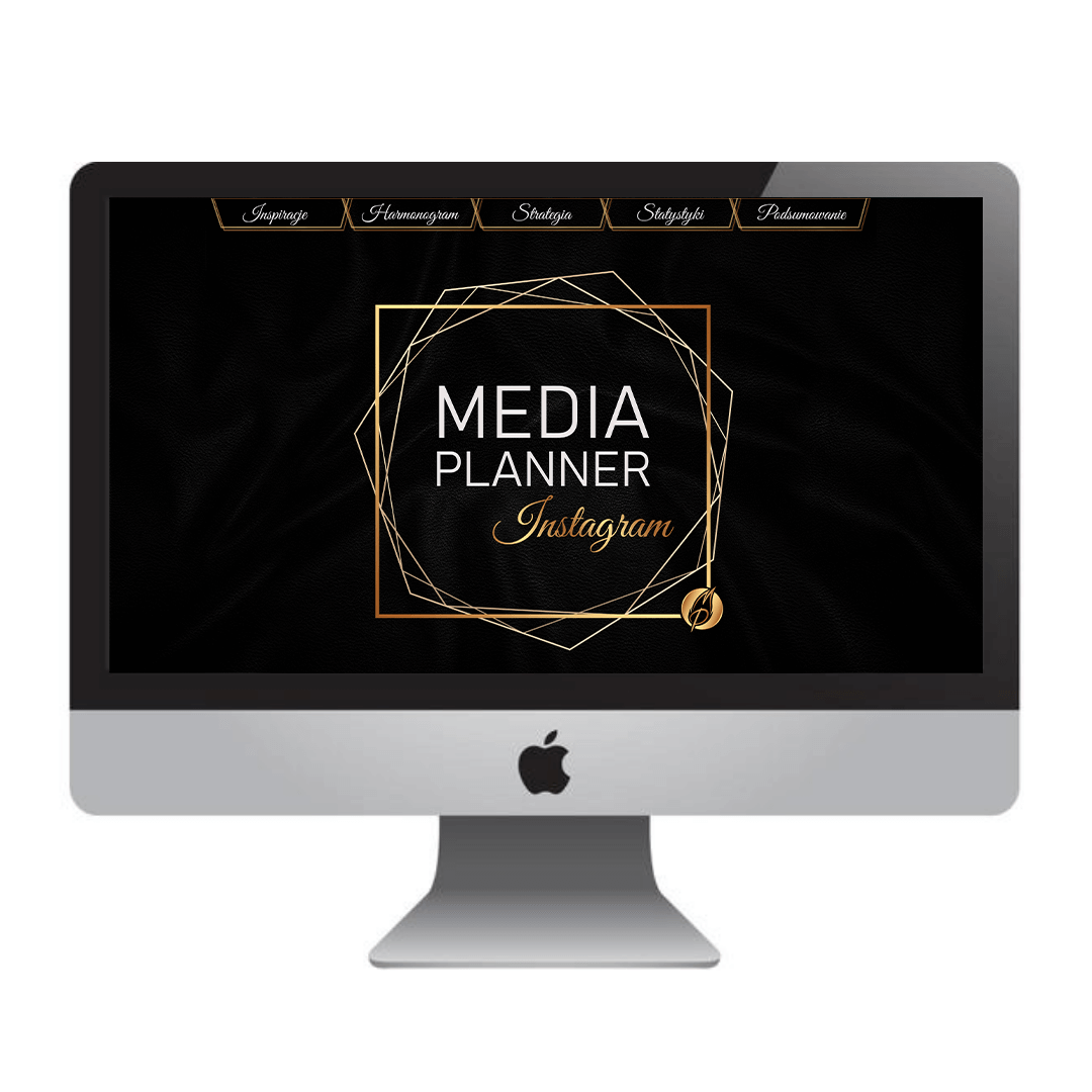 Media Planner Instagram Elegancka Czerń
