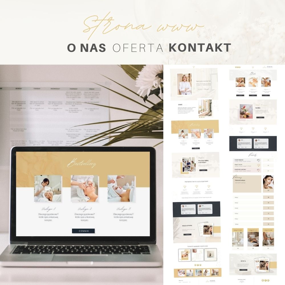 szablony canva strona internetowa