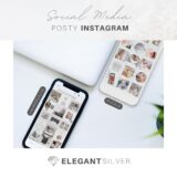 Szablony Canva instagram puzzle elegant silver